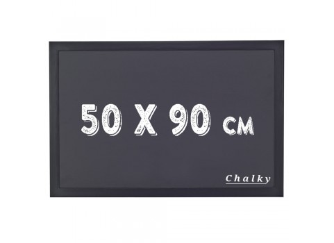 Chalky Kara Tahta Siyah Çerçeveli 50x90 cm